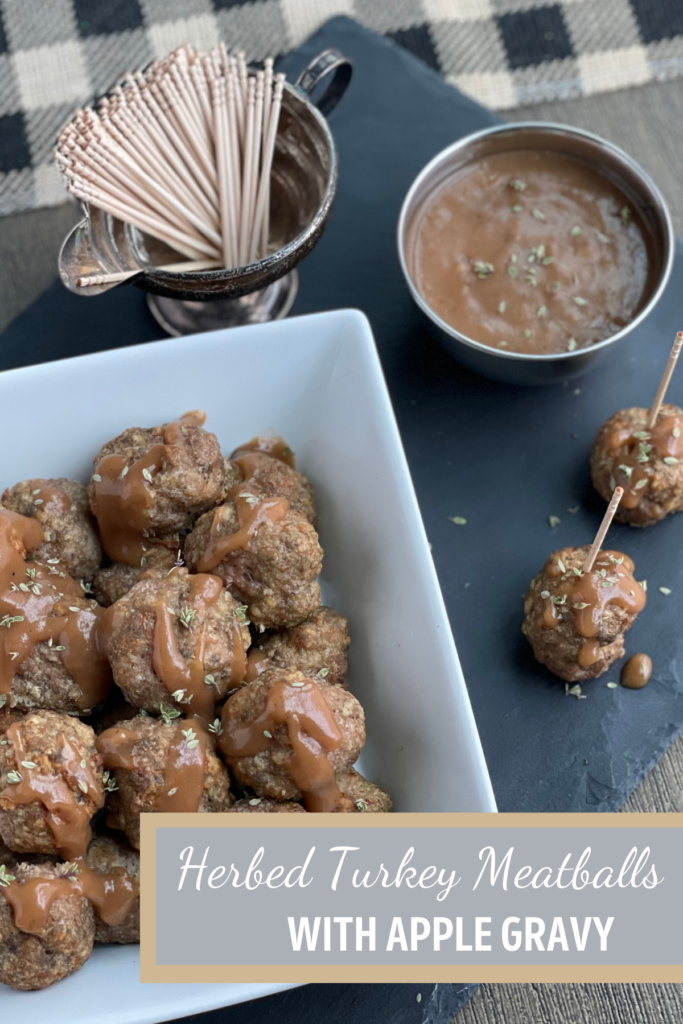 Herbed Turkey Meatballs With Apple Gravy Christy Graves